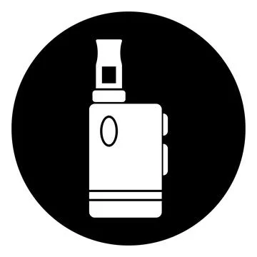 Vape smoking tool logo design Stock Illustration