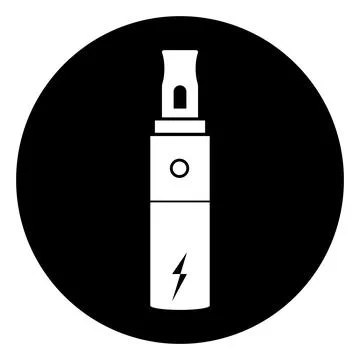 Vape smoking tool logo design Stock Illustration