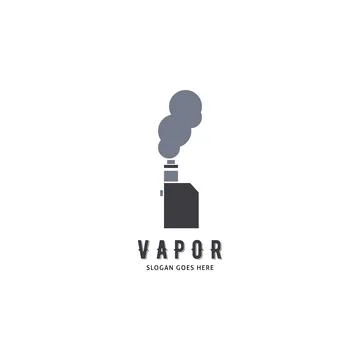 Vape Store Icon Vector Logo Template Illustration Design Stock Illustration