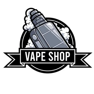 Vape Store logo Design vector graphic Stock Illustration