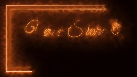Vape store signed fire light effect green screen background Stock Footage 281030856