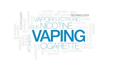 Vaping animated word cloud, text design ... | Stock Video | Pond5