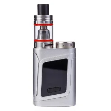 Vaping device, electronic cigarette, nicotine free vape isolated on the white 스톡 사진
