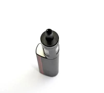 Vaping device, electronic cigarette on white background. Stock Photos