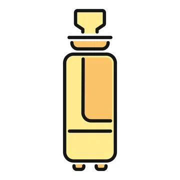 Vaping device icon representing e cigarette and vaporizer culture Stock Illustration