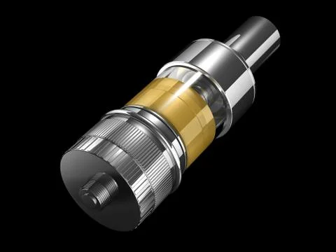 Vaping E-Cigarette Tank Atomizer Stock Illustration