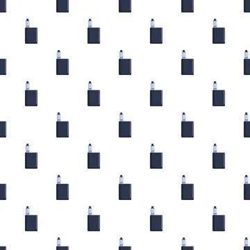 Vaping electronic cigarettes seamless pattern background Illustrazione stock