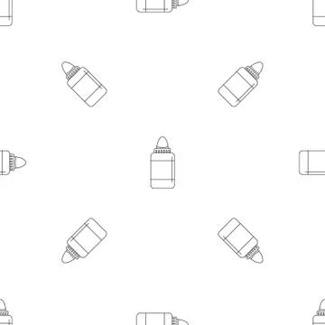 Vaping liquid pattern seamless vector Illustrazione stock