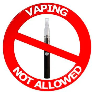 Vaping Not Allowed Sign イラスト素材