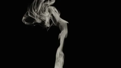 Vapor Smoke Element Effect Overlay On Black Background 4k Video Stock Footage 282449134