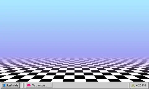 Vaporwave abstract background with retro computer interface worktable and 스톡 일러스트