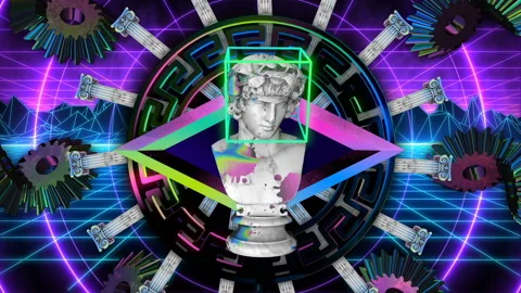 Vaporwave Vision - Apolo Cluster Stock-Footage 136656537
