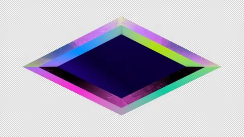 Vaporwave Vision - Diamond Mirror Video stock 136659957