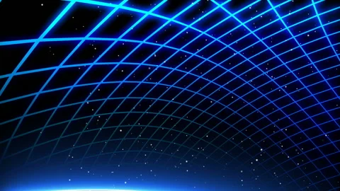 Vaporwave Vision - Wireframe Perspective Stock Footage 136659606