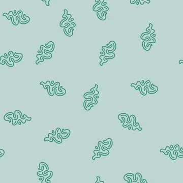Vapour smell line seamless pattern Stock-Illustration
