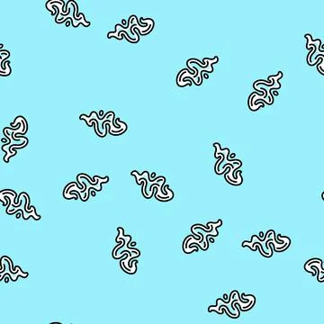 Vapour smell vector seamless pattern Stock-Illustration