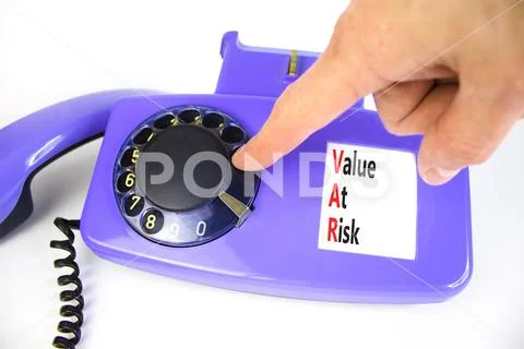 VAR Value at risk symbol. Concept words VAR Value at risk on beautiful ...