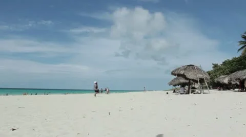 Varadero beach Stock Footage 12366322