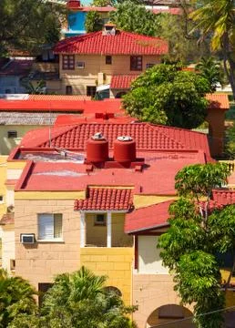 Varadero Roofs Stock Photos
