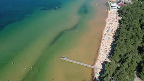 Varamon, lake Vättern 库存影片 147339336