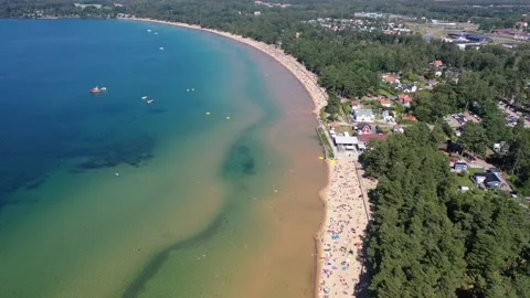 Varamon, lake Vättern Stock Footage 147339338