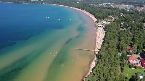 Varamon, lake Vättern Stock Footage 147339341