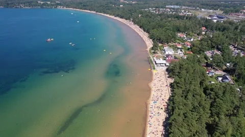 Varamon, lake Vättern Stock Footage 147339344