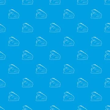 Varan pattern vector seamless blue Stockillustratie