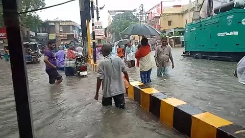 Varanasi Flood  Stock Footage 116804068