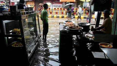 Varanasi Flood Stock Footage 116807890