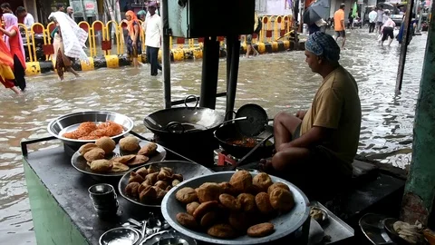 Varanasi Flood Stock Footage 116807914