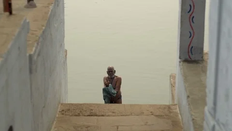 Varanasi ganges Life Stock Footage 112073367