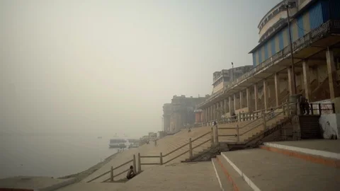 Varanasi ganges view Video stock 112062875