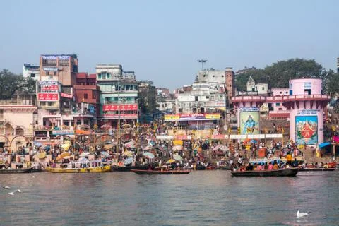 Varanasi Ghats Stock Photos
