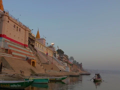 Varanasi Time Lapse Stock Footage 81619366