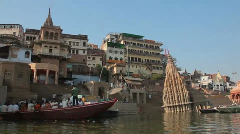 Varanasi view of the city Video stock 24817918