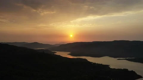 Varasgaon Backwaters Sunset Video stock 148854947
