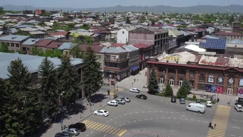 Vardanants Square in Gyumri 2 Video stock 335526802