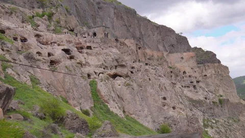 Vardzia cave monastery complex in georgia Видео 339167851