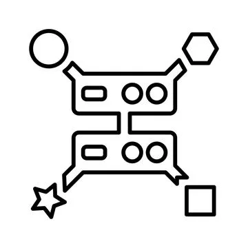 Variability, variety, big data icon. Outline vector. 스톡 일러스트