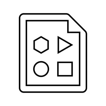 Variability, variety, big data line icon. Outline vector. Stock Illustration