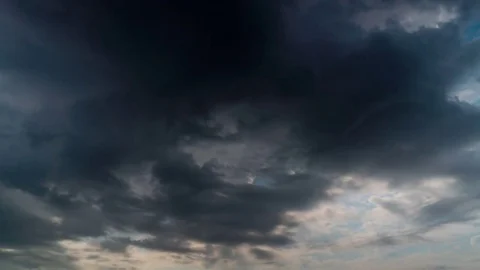 Variable cloudy weather, dramatic sky, time-lapse 库存影片 76154560