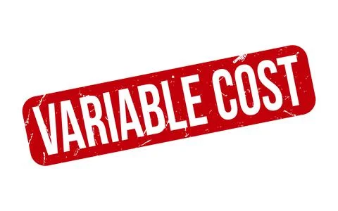 Variable Cost rubber grunge stamp seal vector Stock-Illustration