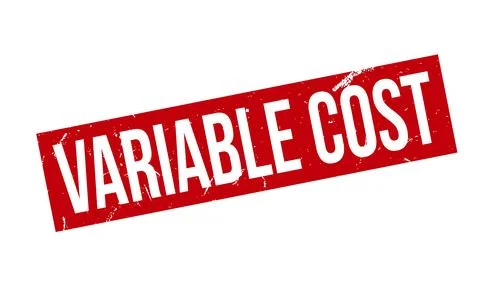 Variable Cost Rubber Stamp Seal Vector Stock Illustration