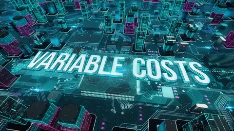 Variable Costs digital technology hi-tech concept Vídeos de archivo 110337396