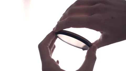 Variable Nd filter Demonstration Stock Footage 117316008
