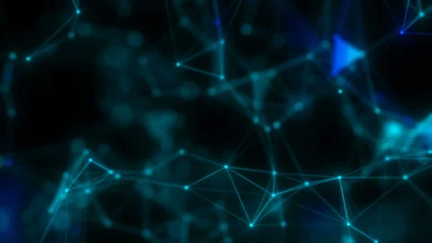 Variable particles.Data Communication and Transfer of DNA Biology Looping Stock Footage 101354272