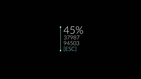 Variable percentage. Abstract set of changing numbers. Video stock 212414190