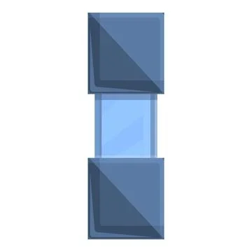 Variable resistor icon, cartoon style Stock Illustration