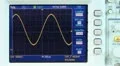Variable sine wave on oscilloscope Video HD